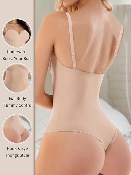Women's SKPNCV Apricot Strapless Body Shaper Size Medium