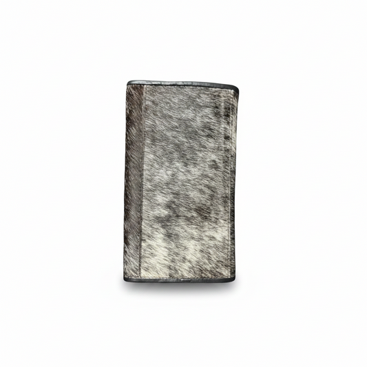 Handcrafted Floral Tooled Leather Wallet 7.5" x 4"