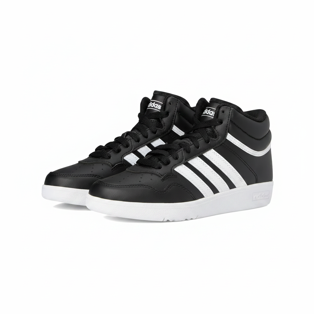 Unisex Adidas Hoop 4.0 Mid Size 8M/9W Black/White