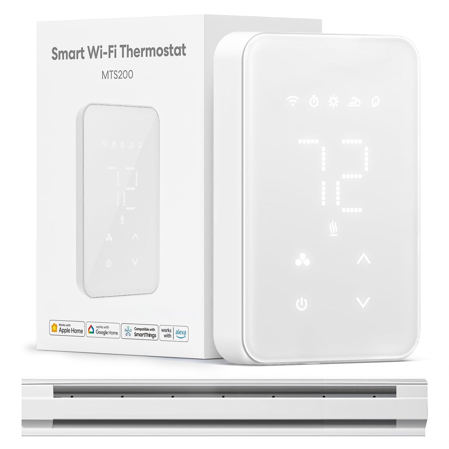 Meross Smart Thermostat for Electric Baseboard and in-Wall Heaters Work with HomeKit