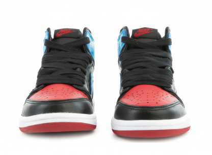 Women's Air Jordan 1 High OG Black/DK Powder Blue/Varsity Red Size 8 - Like New