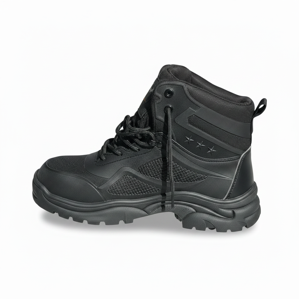 Men's AUVYI Steel Toe Work Boots Wide Toe Lightweight Breathable Size 9