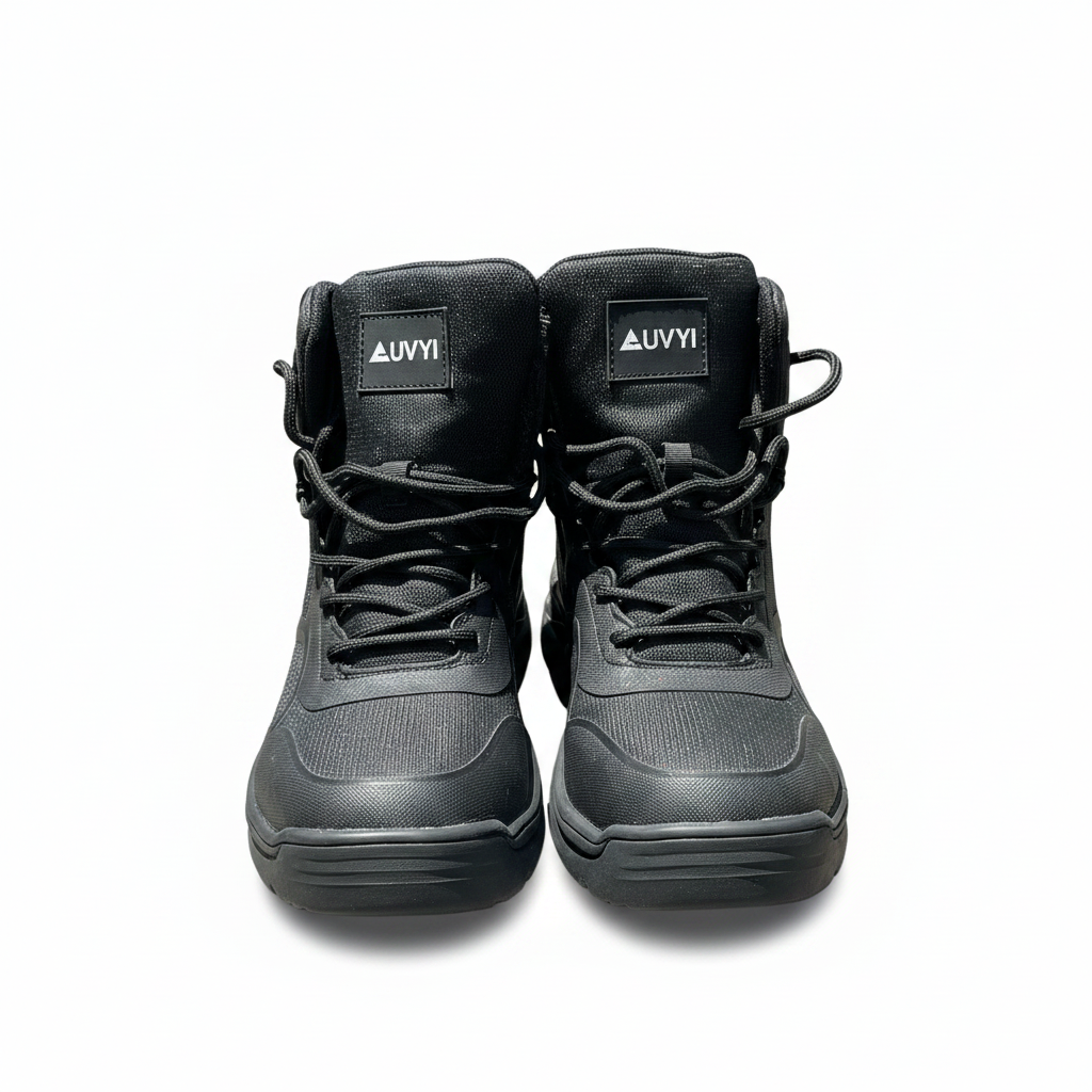 Men's AUVYI Steel Toe Work Boots Wide Toe Lightweight Breathable Size 9