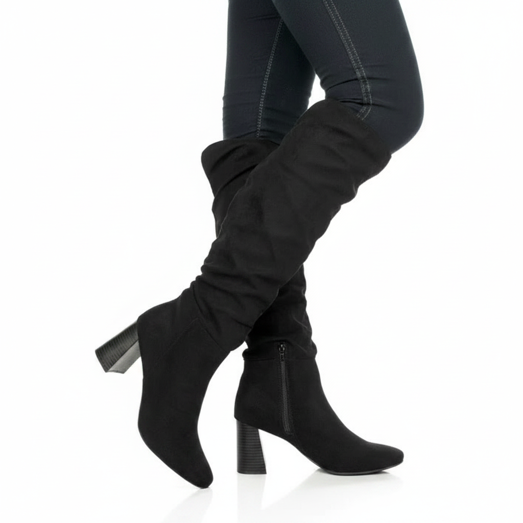 Womens Sugar Black Comfort Emerson Square Toe Boot Size 8M
