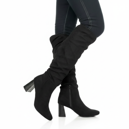 Womens Sugar Black Comfort Emerson Square Toe Boot Size 8M