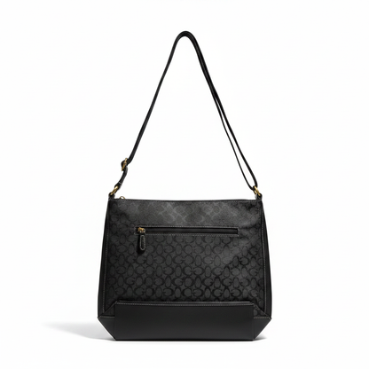 Stylish Black Shoulder Handbag 11" x 12.5"