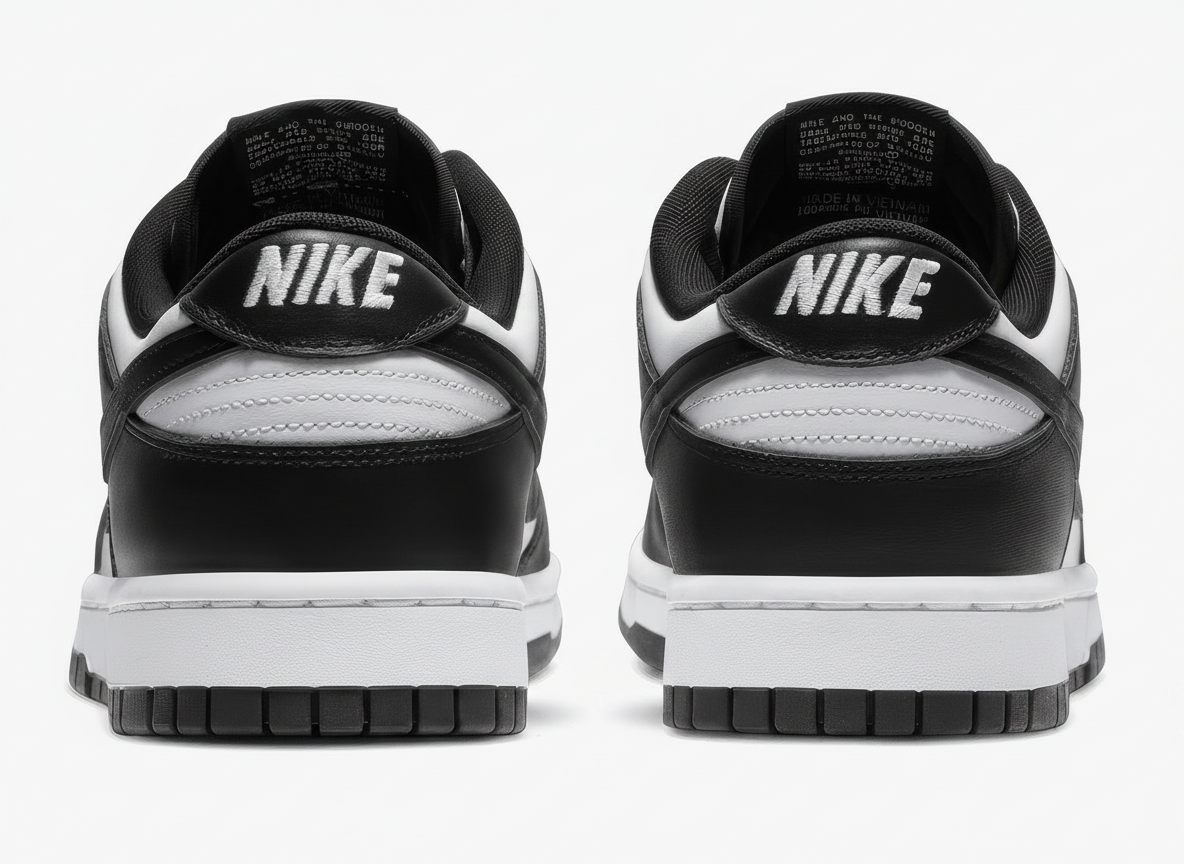 Men's Nike Dunk Low "Panda" Sneakers Size 10 White/Black-White