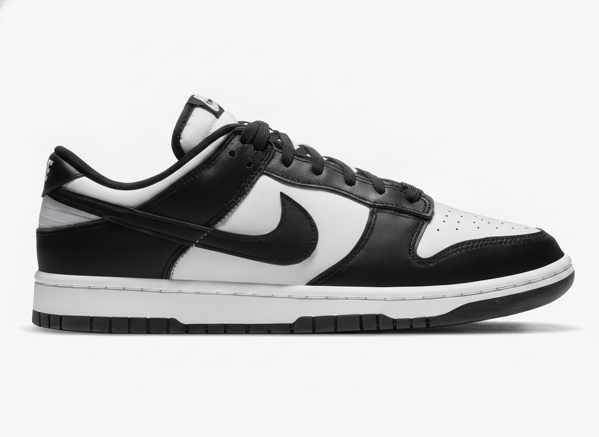 Men's Nike Dunk Low "Panda" Sneakers Size 10 White/Black-White
