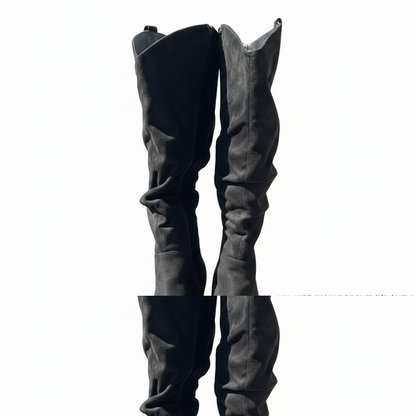 Women's Luoika Extra Wide Calf Cowboy Cowgirl Western Knee High Boots Size 11W