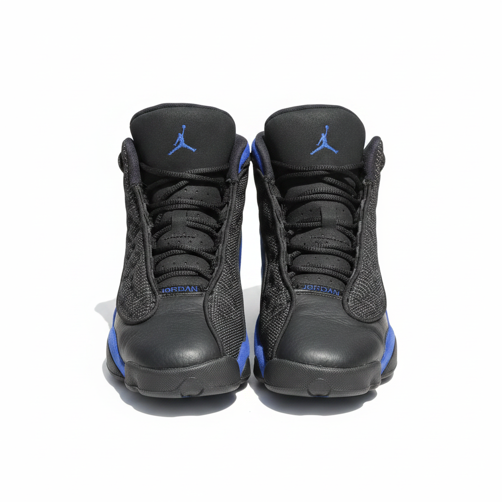 Kid's Nike Jordan 13 Retro Black Hyper Royal Size 6.5Y - Preowned