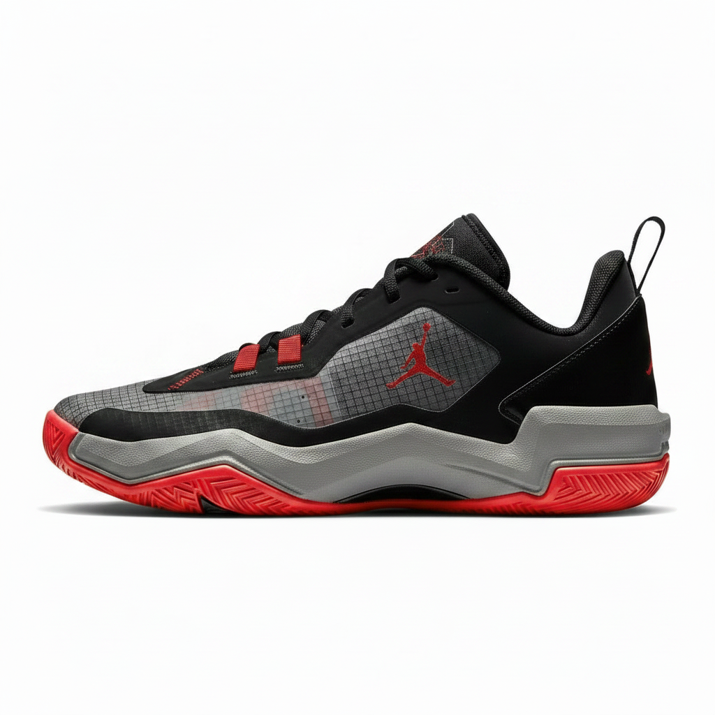 Unisex Jordan One Take 4 Bred Size 12M/13.5W Black/Grey/Red