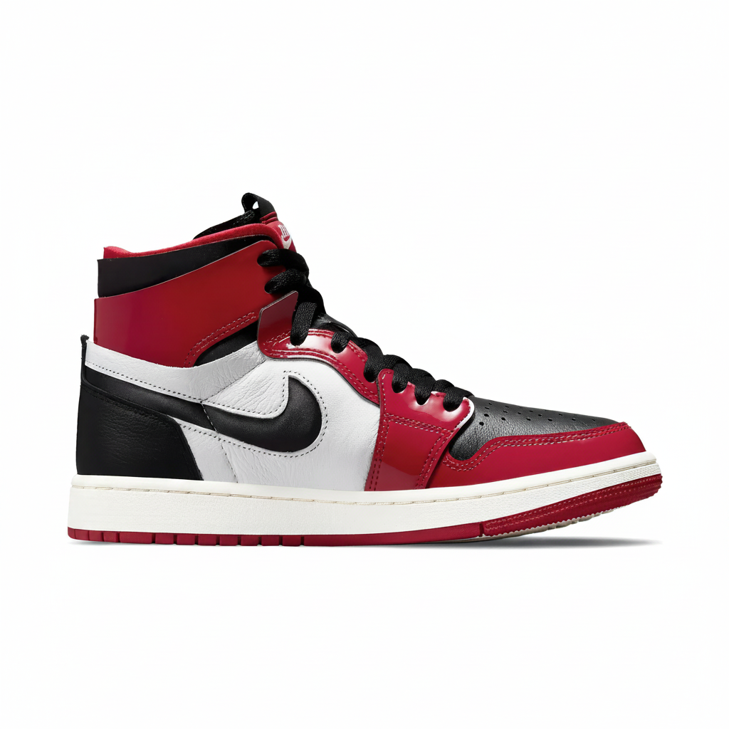 Women's Jordan 1 Zoom Air CMFT Patent Chicago (CT0979 610) Size 9 Red/Black/White - Pre-owned