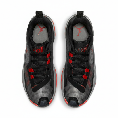 Unisex Jordan One Take 4 Bred Size 12M/13.5W Black/Grey/Red