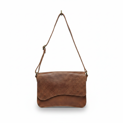 Handcrafted Full-Grain Leather Crossbody Bag – Genuine Leather Purse