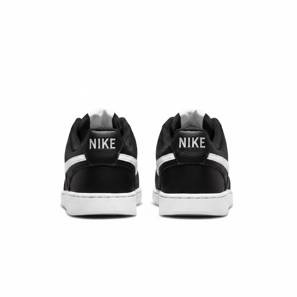 Unisex Nike Court Vision Low Next Nature Size 9.5M / 11W Black/White