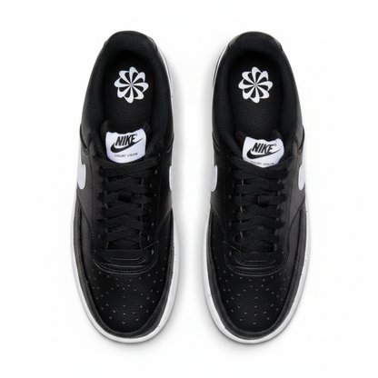 Unisex Nike Court Vision Low Next Nature Size 9.5M / 11W Black/White