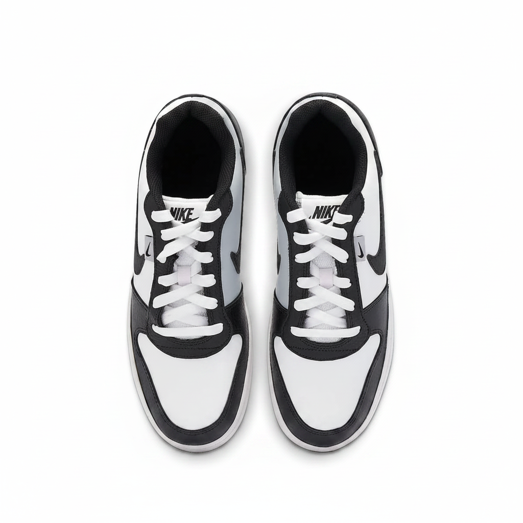 Men's Nike Ebernon Low Premium Size 13 White/Black/Wolf Grey