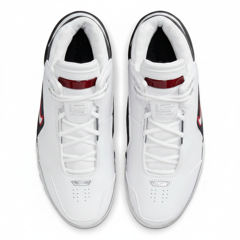 Unisex Nike Air Zoom Generation "LeBron James" Retro Debut 2023 (DV7219 100) Size 10.5M/12W White/Black - Preowned