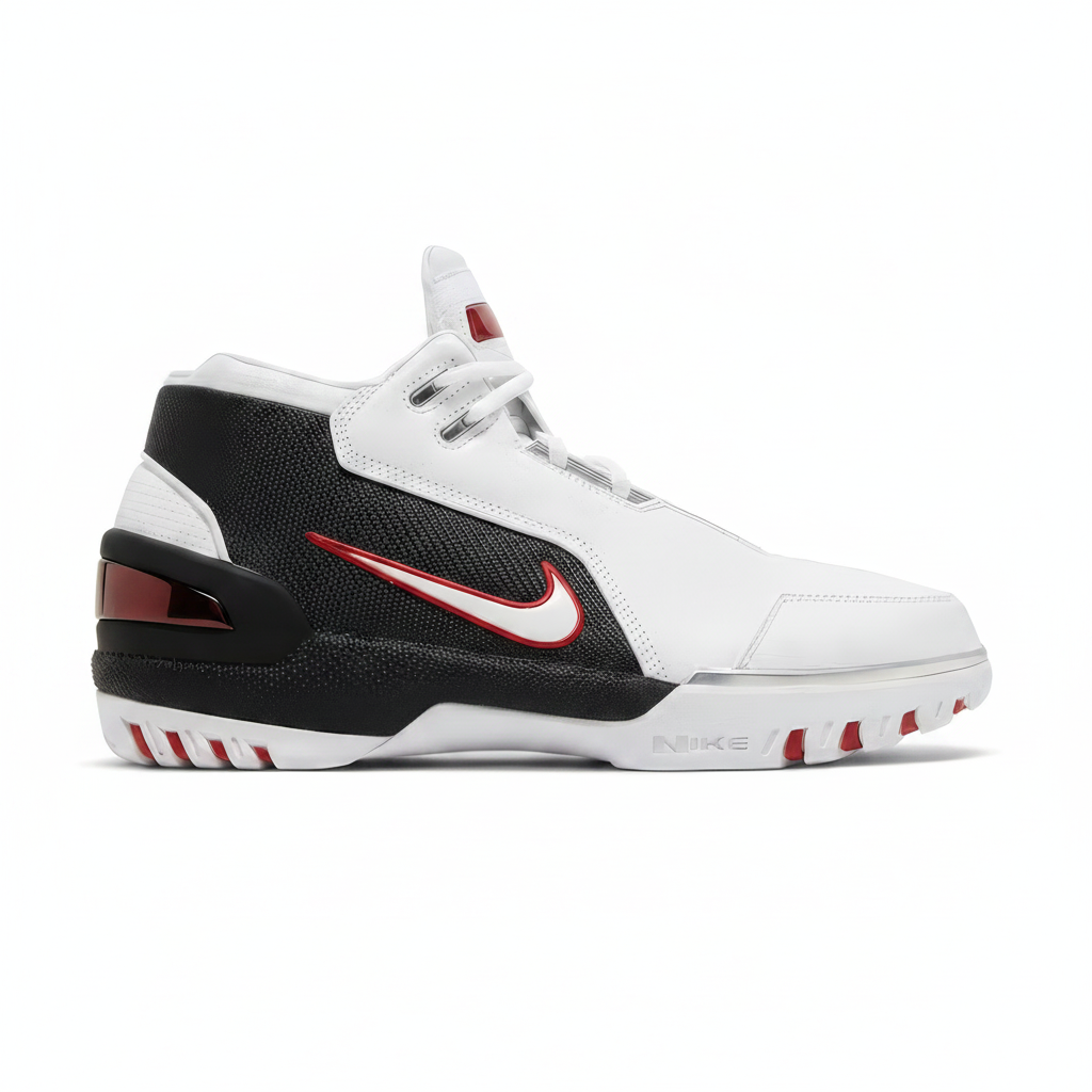 Unisex Nike Air Zoom Generation "LeBron James" Retro Debut 2023 (DV7219 100) Size 10.5M/12W White/Black - Preowned