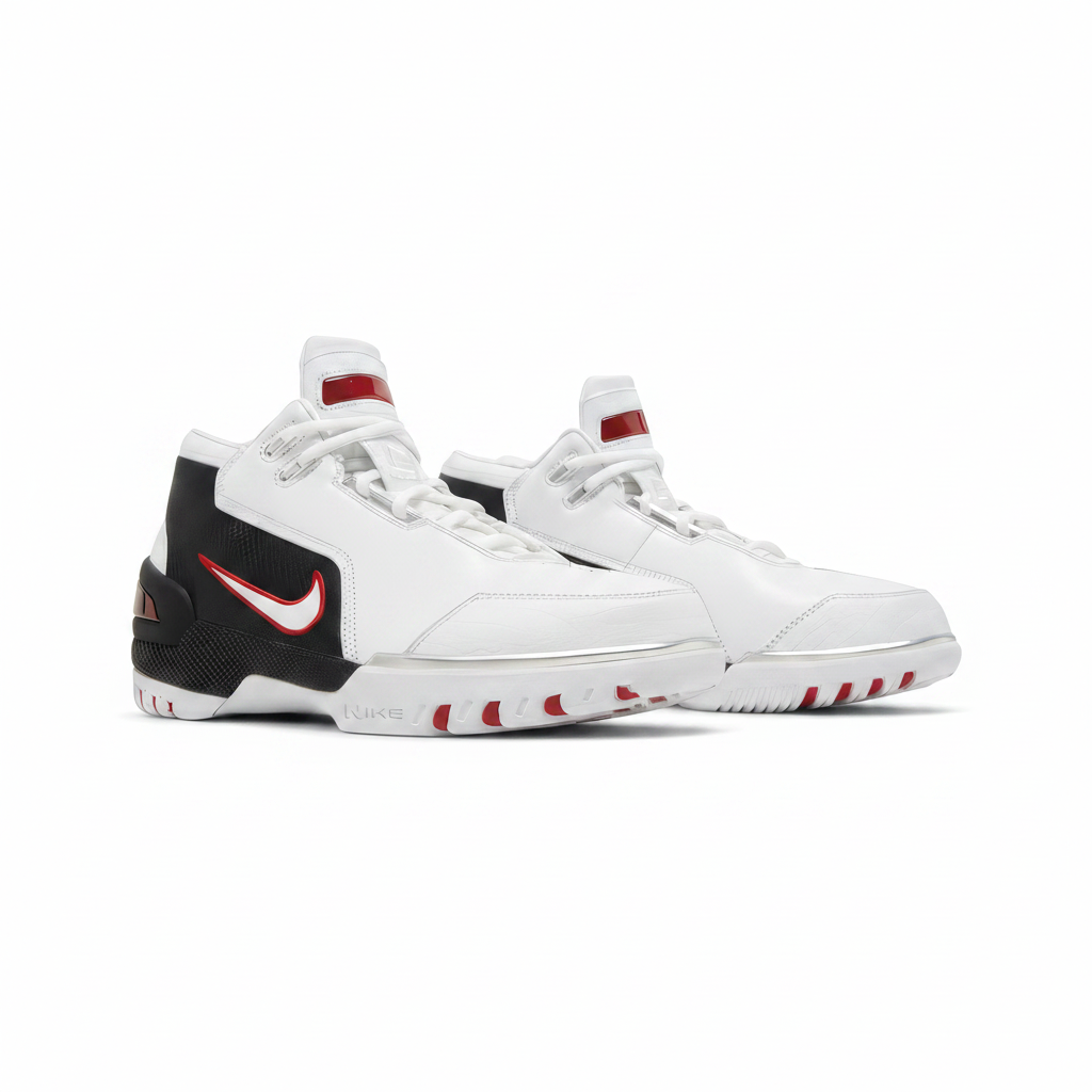 Unisex Nike Air Zoom Generation "LeBron James" Retro Debut 2023 (DV7219 100) Size 10.5M/12W White/Black - Preowned