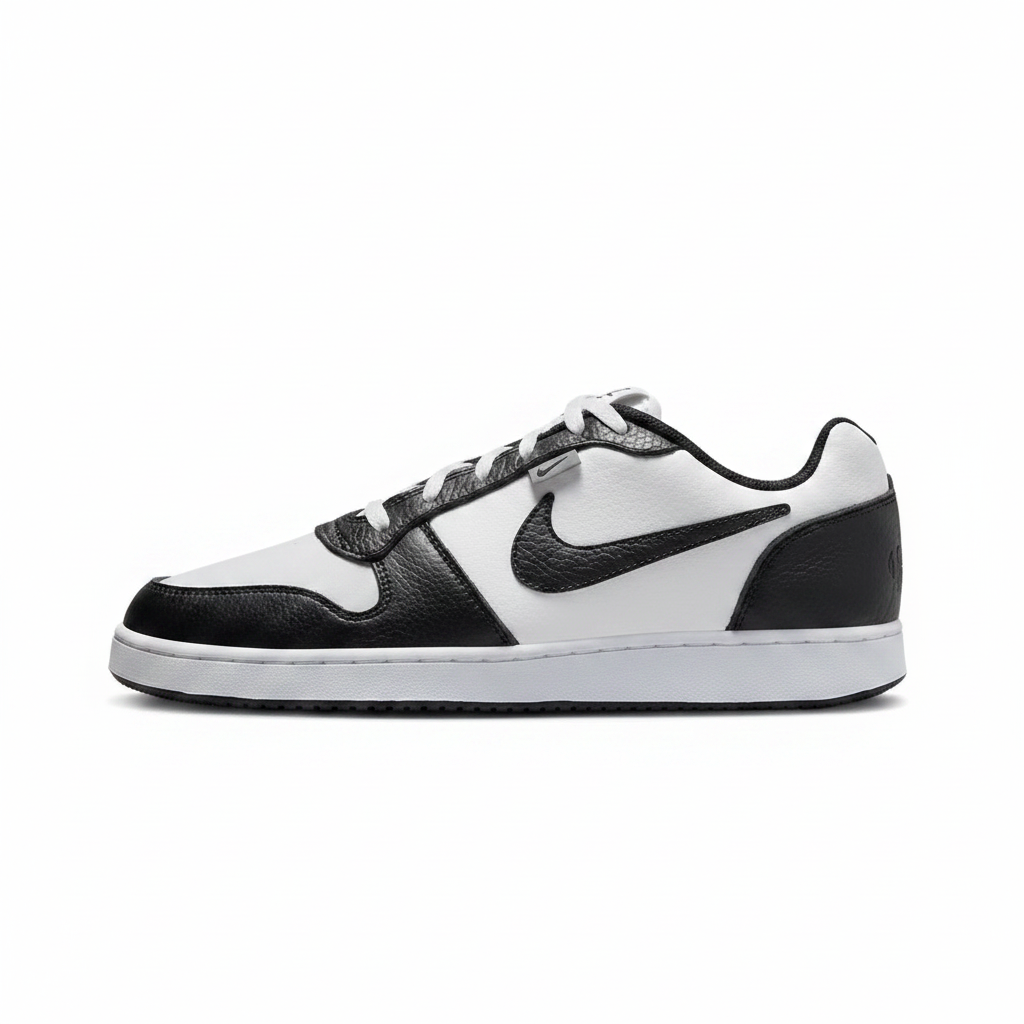 Men's Nike Ebernon Low Premium Size 13 White/Black/Wolf Grey