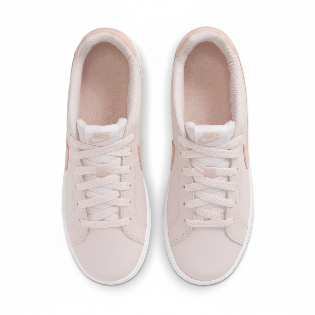 Women's Nike Court Royale Trainers (749867 603) Size 6.5 Barley Rose/White/Fossil Stone