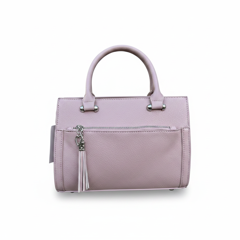 La Terre Light Pink Satchel Purse