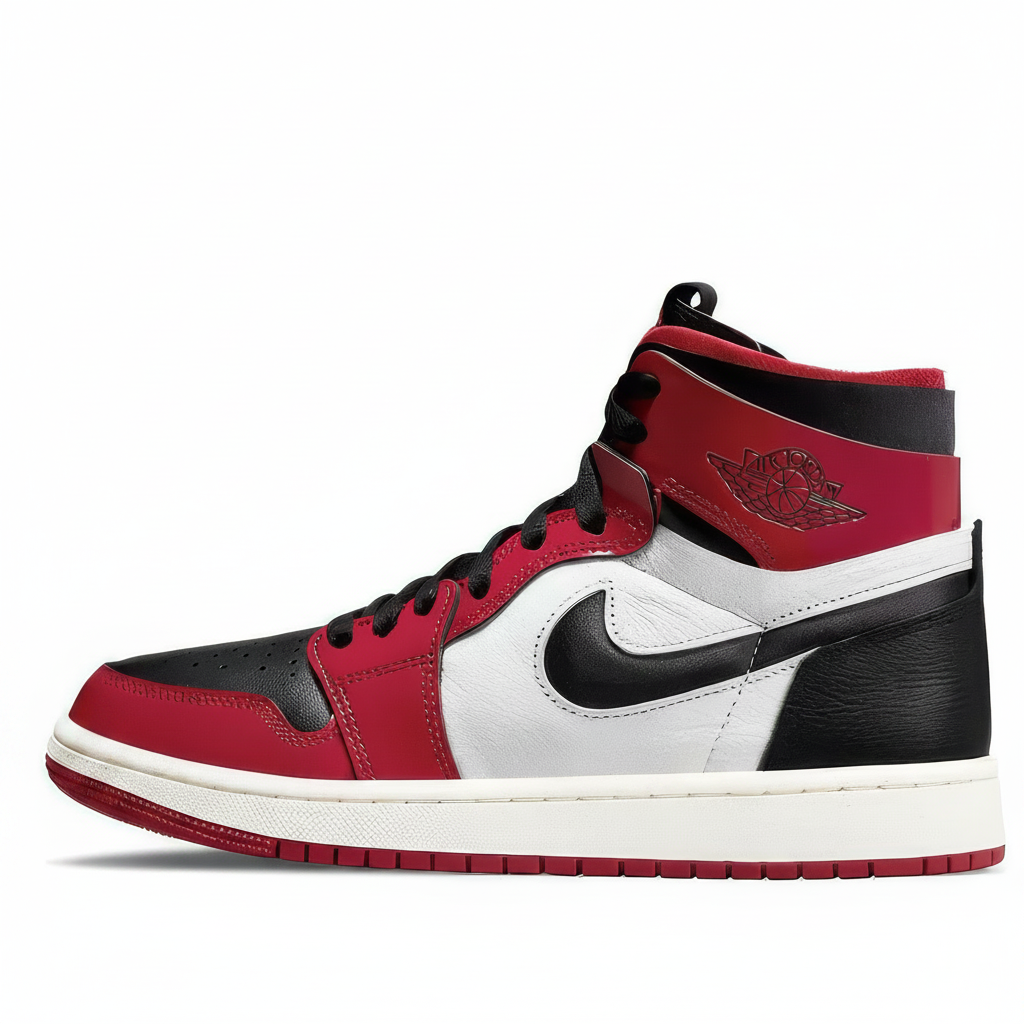 Women's Jordan 1 Zoom Air CMFT Patent Chicago (CT0979 610) Size 9 Red/Black/White - Pre-owned