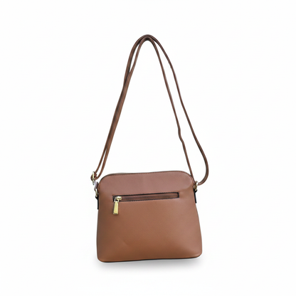 La Terre Light Brown Crossbody Purse
