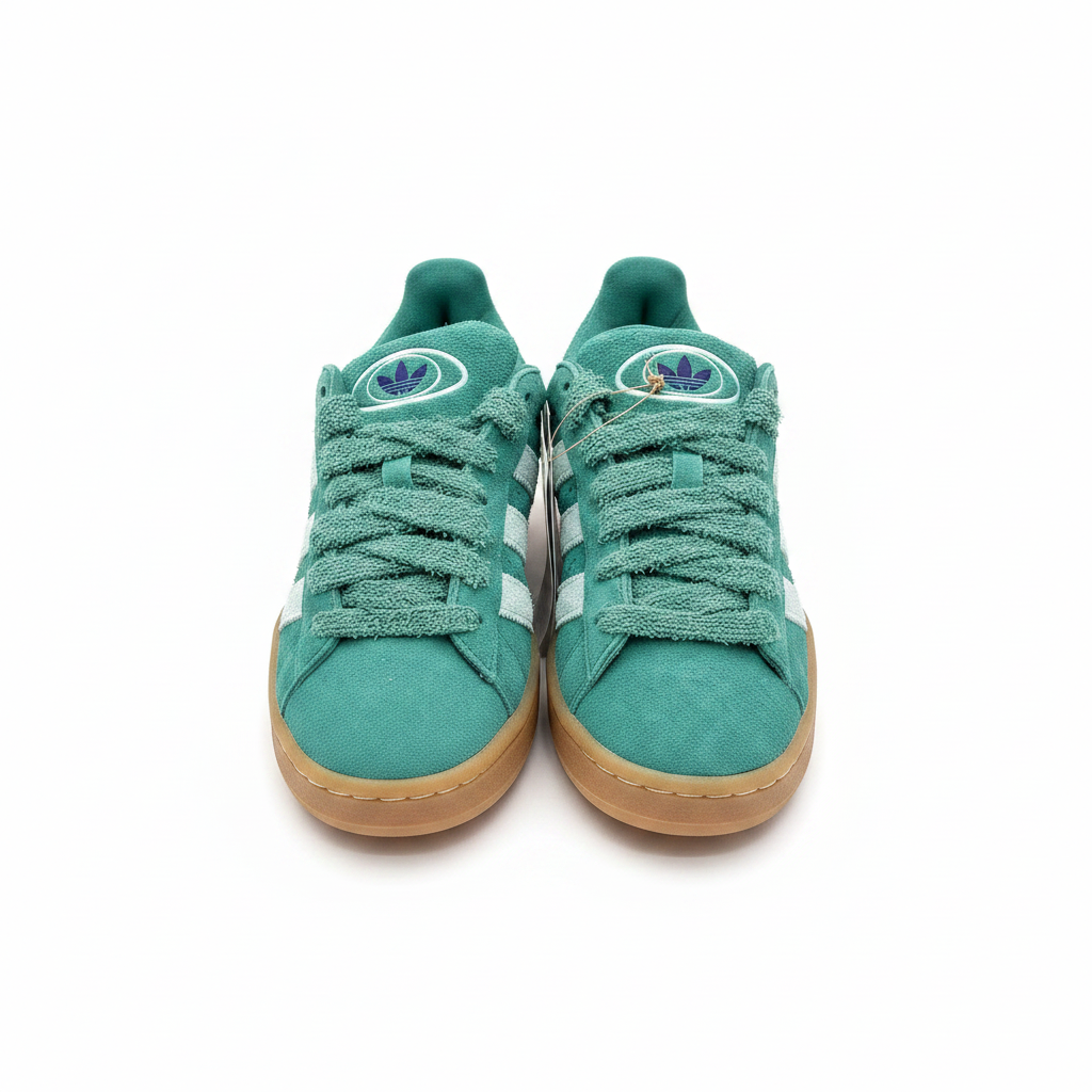 Women's Adidas Campus '00s Athletic Shoe Size 6 Green /Aqua /Purple