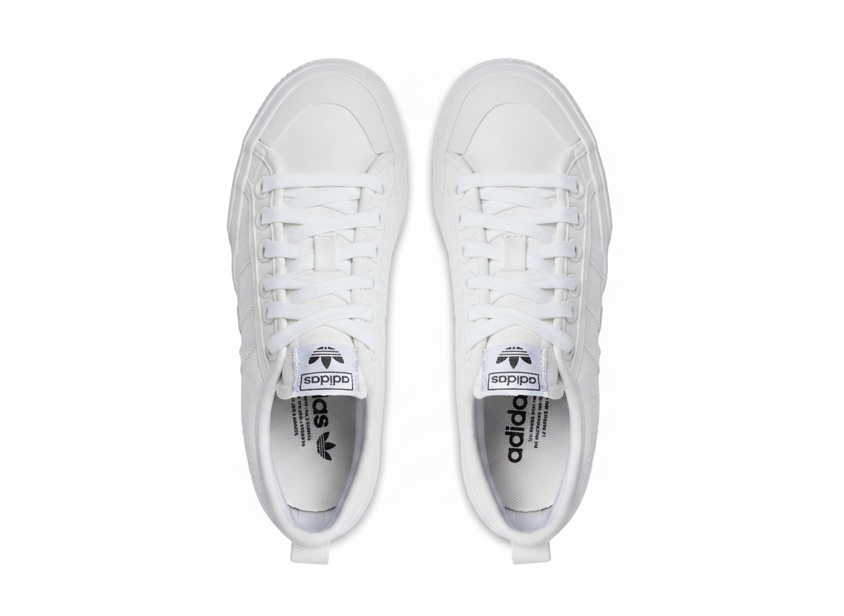 Women's Adidas Nizza Platform (FV5322) Size 10.5 White