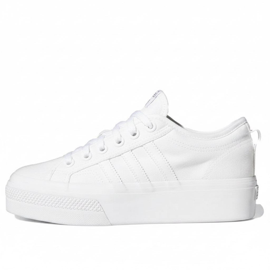 Women's Adidas Nizza Platform (FV5322) Size 10.5 White