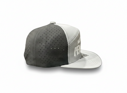 7 Panel Hydro Performance Flat Bill Snapback Trucker Cap - Allergic to Pendejos