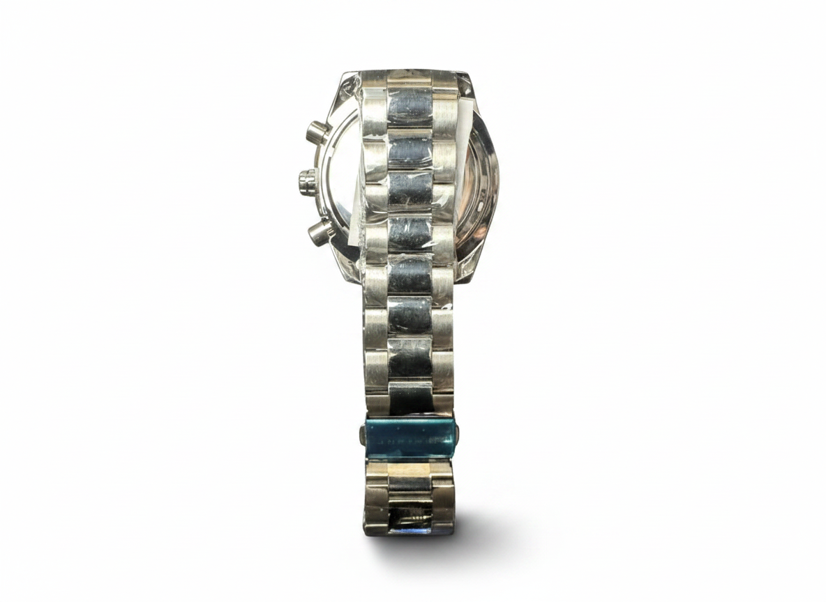 Men's Aknight 45mm Big Face Stainless Steel & Blue Watch