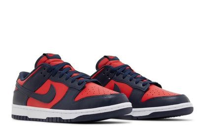 Men's Nike Dunk Low "University Red Obsidian" Sneakers 8M Red/Navy Blue