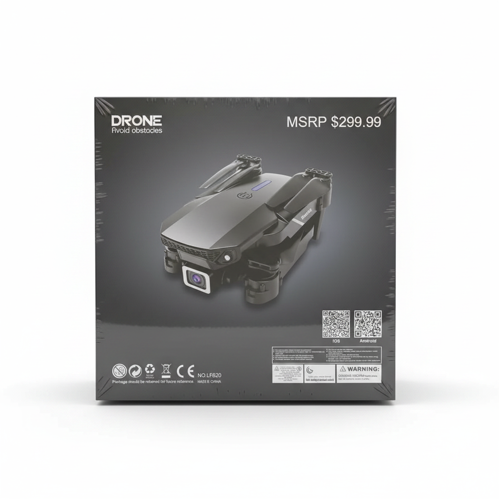 SMS Foldable 4K HD Camera Drone Obstacle Avoiding Quadcopter
