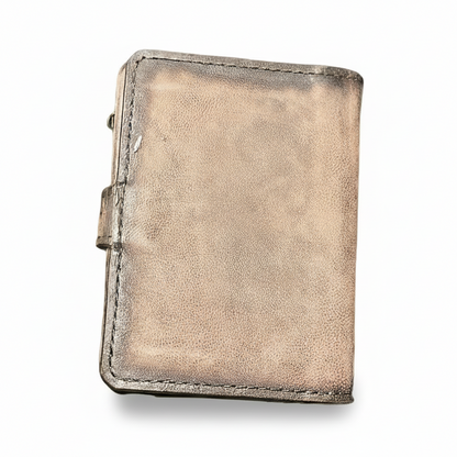Handcrafted Distressed Bi-Fold Leather Wallet 5" x 7.5"