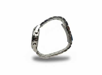 Men's Aknight 42mm Big Face Silver and Black