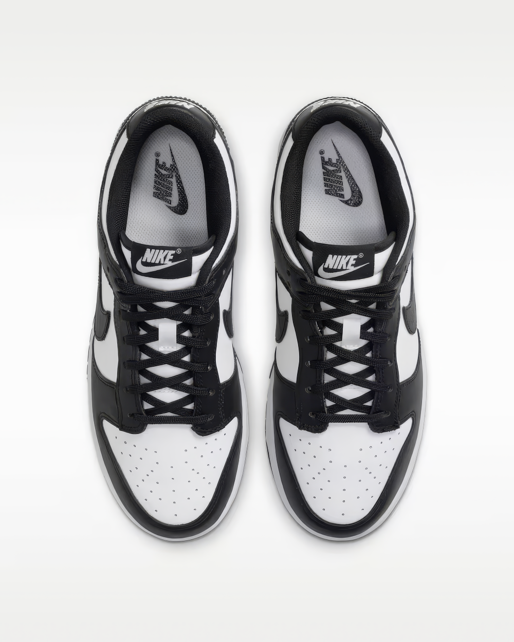 Unisex Nike Dunk Low "Panda" Sneakers 8.5W / 7M White/Black-White