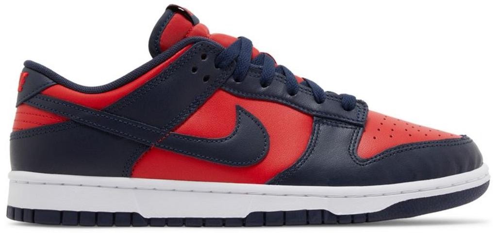 Men's Nike Dunk Low "University Red Obsidian" Sneakers 8M Red/Navy Blue