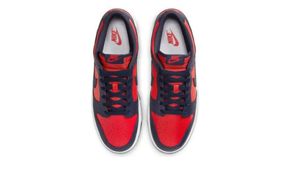 Men's Nike Dunk Low "University Red Obsidian" Sneakers 8M Red/Navy Blue