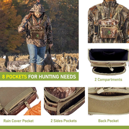 Wild Cedar Binocular Harness Chest Pack with Rangefinder Pouch