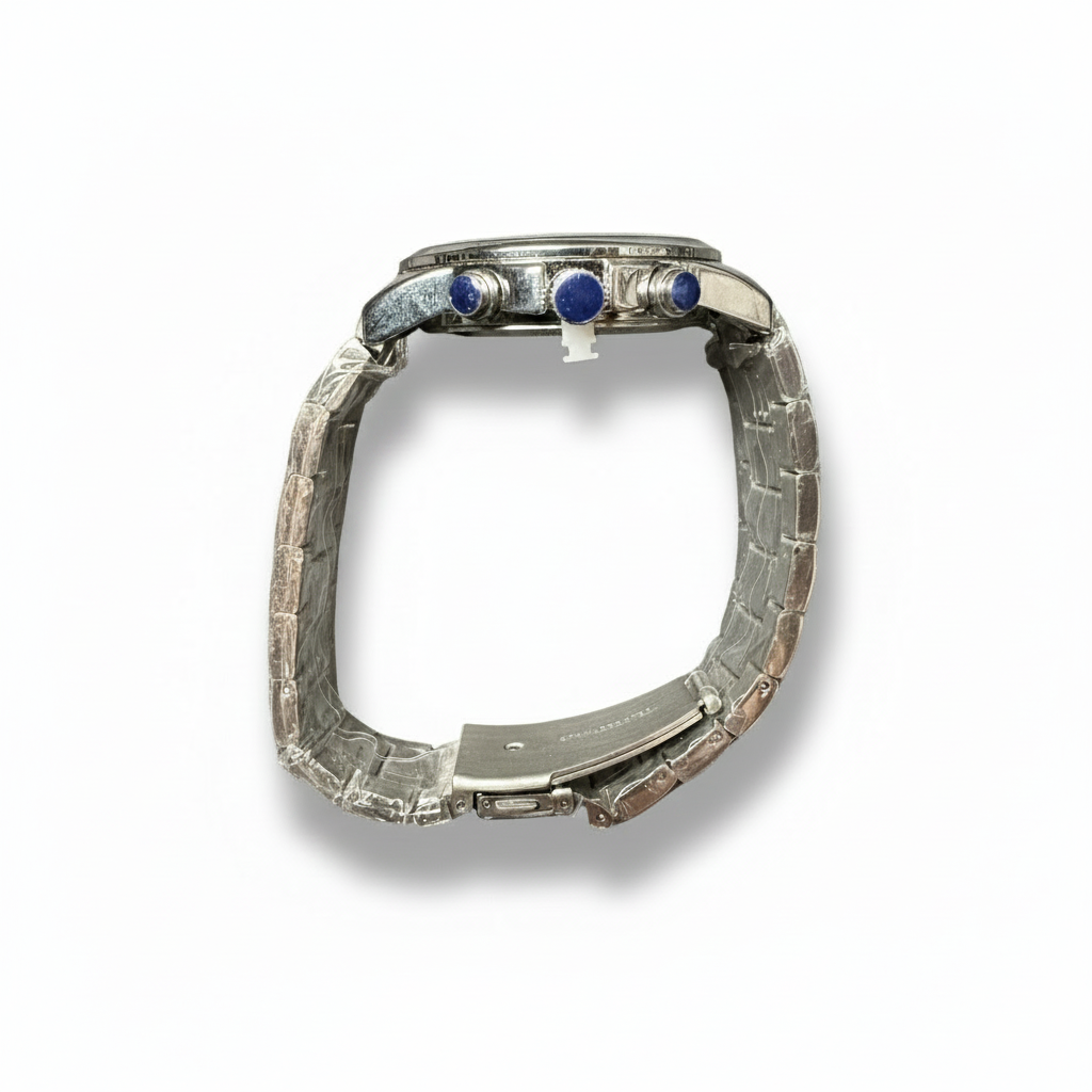 Men's Aknight 42mm Big Face Stainless Steel & Blue
