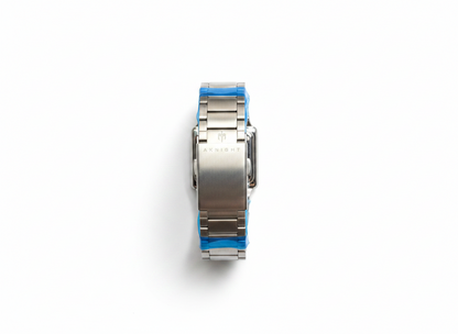 Men's Aknight Square 35MM Watch Silver & White